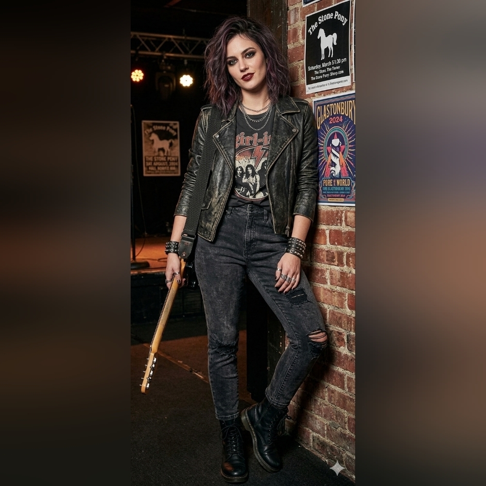 Girl-ish Hight Rise Black  Distressed Jeans Size 5(Juniors)